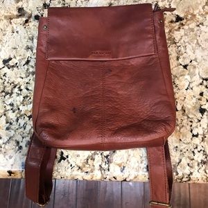 Leather back pack purse
